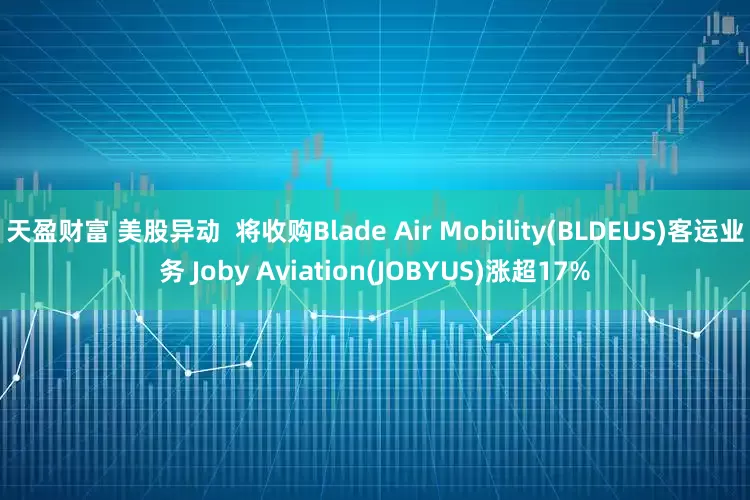 天盈财富 美股异动  将收购Blade Air Mobility(BLDEUS)客运业务 Joby Aviation(JOBYUS)涨超17%