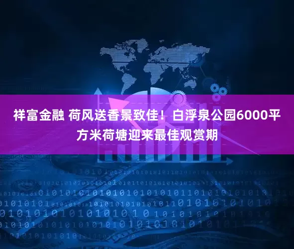 祥富金融 荷风送香景致佳！白浮泉公园6000平方米荷塘迎来最佳观赏期